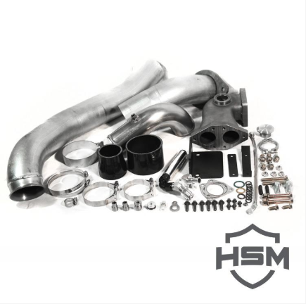 08-10 Ford 6.4L Single Turbo Kit W/O Turbo (Divided)